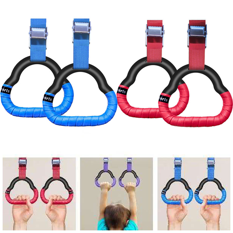 Outdoor Sport Jas - Kids Fitness Gymnastic Rings With Adjustable