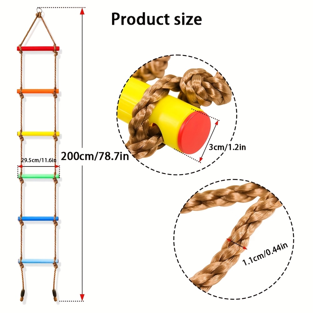 1pc Colorful Kid Climbing Ladd - Outdoor Sport Activities For Kids 评论和价格