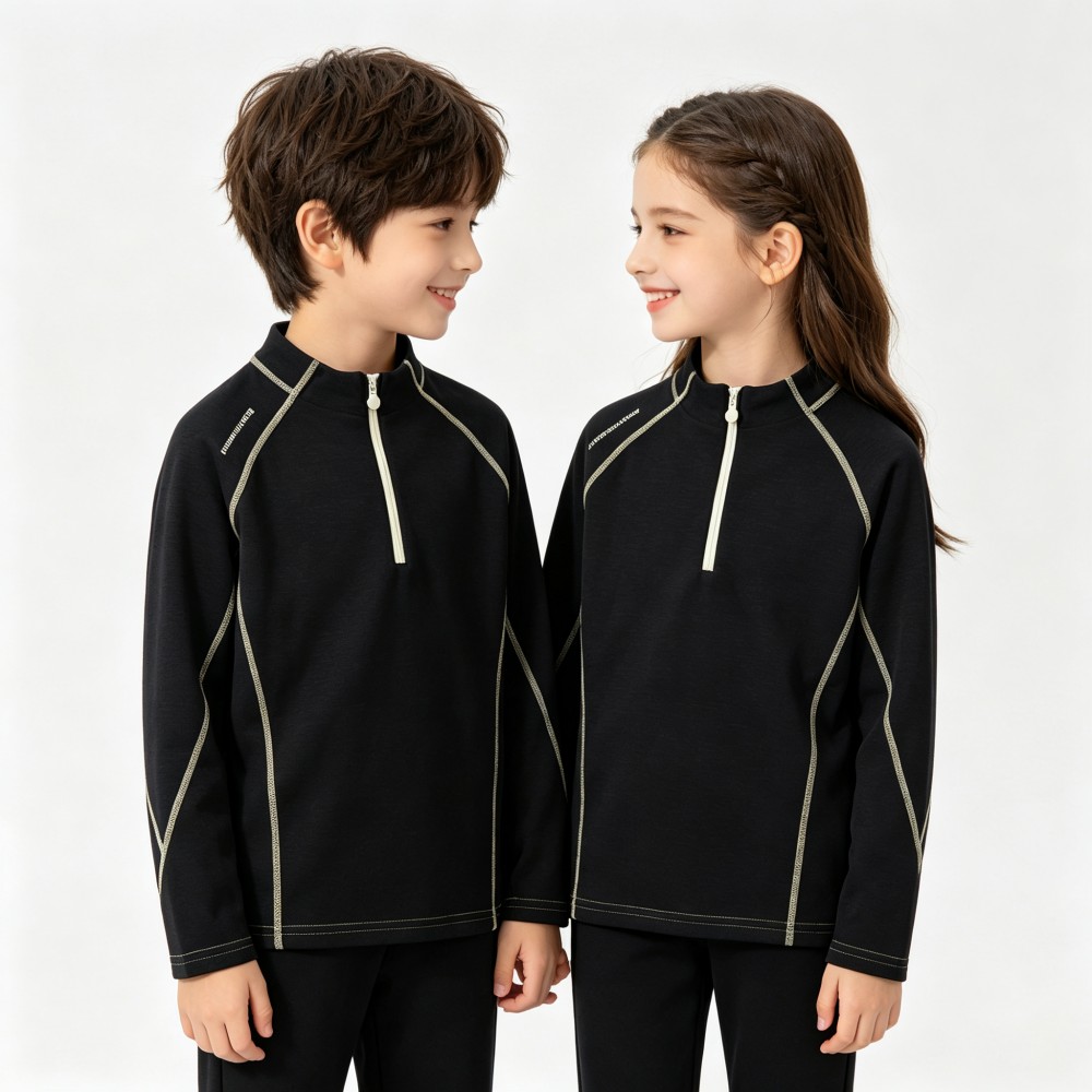 Autumn Winter Kids Half‑Zip Fl - Outdoor Sport Activities For Kids 评论和价格