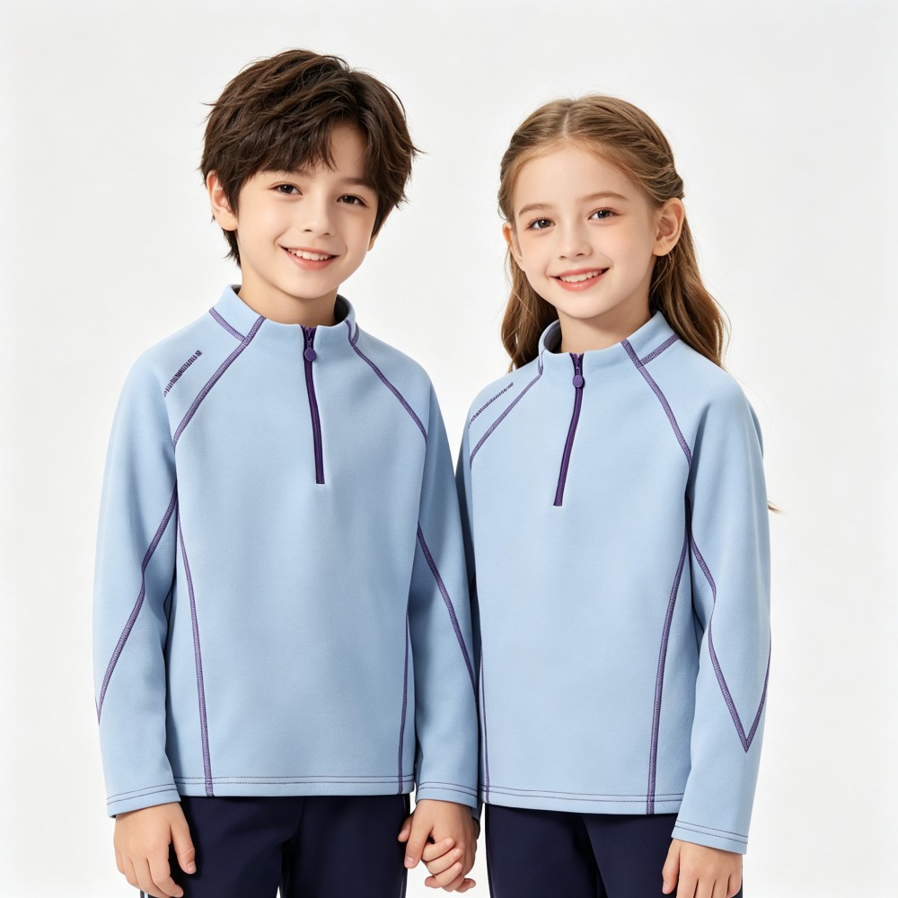 Autumn Winter Kids Half‑Zip Fl - Outdoor Sport Activities For Kids 评论和价格