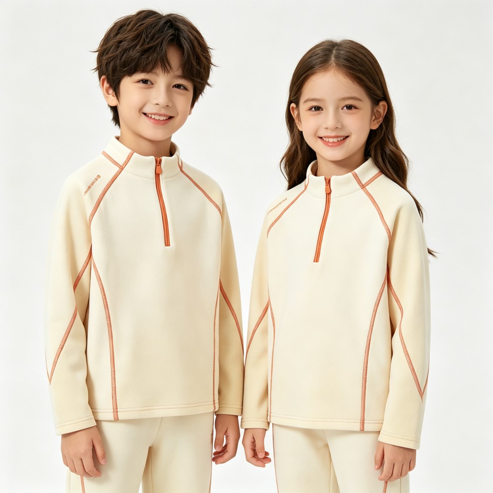 Autumn Winter Kids Half‑Zip Fl - Outdoor Sport Activities For Kids 评论和价格